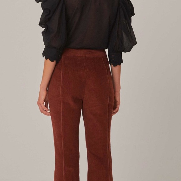 FARM Rio Brown Flare Pants - Picture 4 of 5